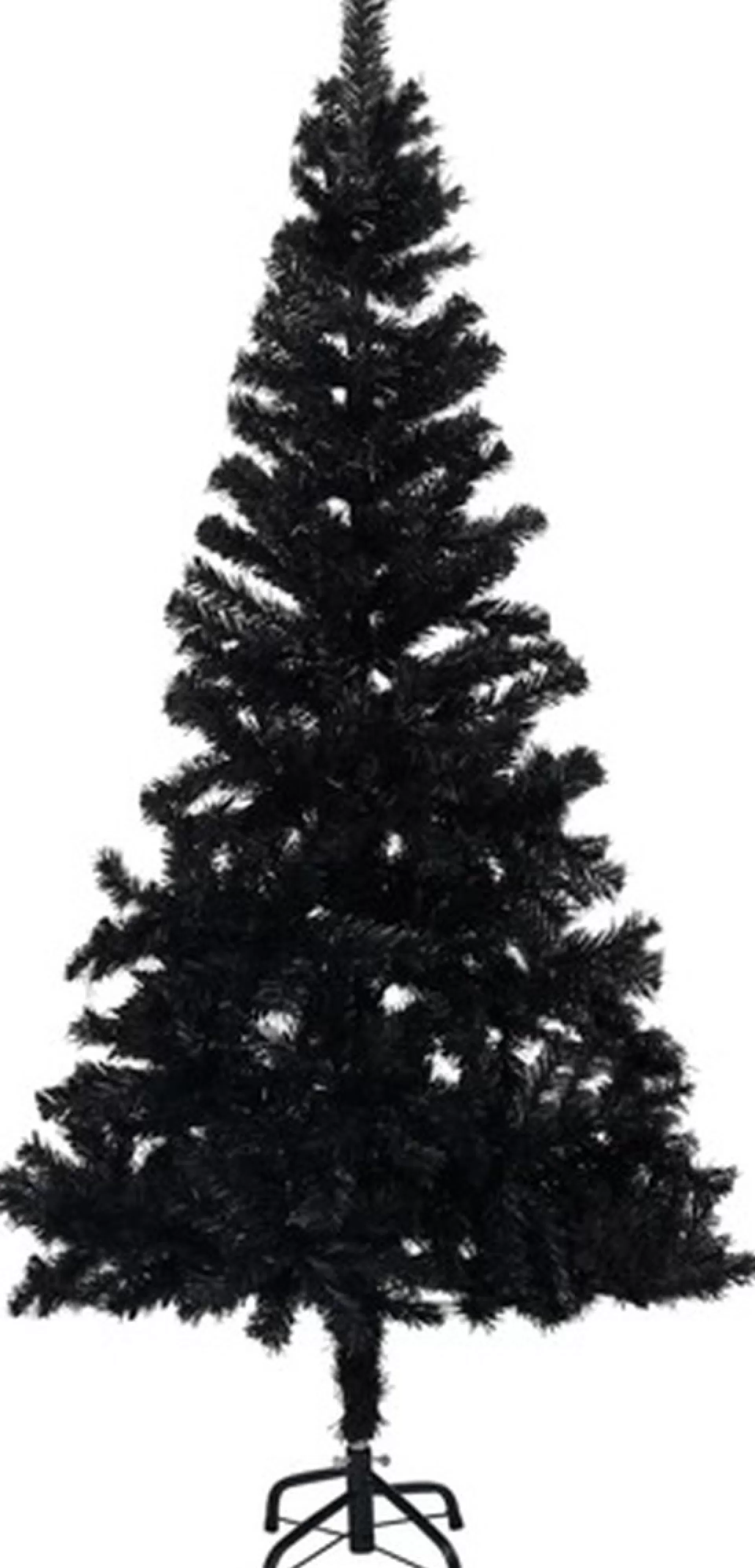 vidaXL Kunstkerstboom Met Standaard 120 Cm Pvc Zwart Cheap