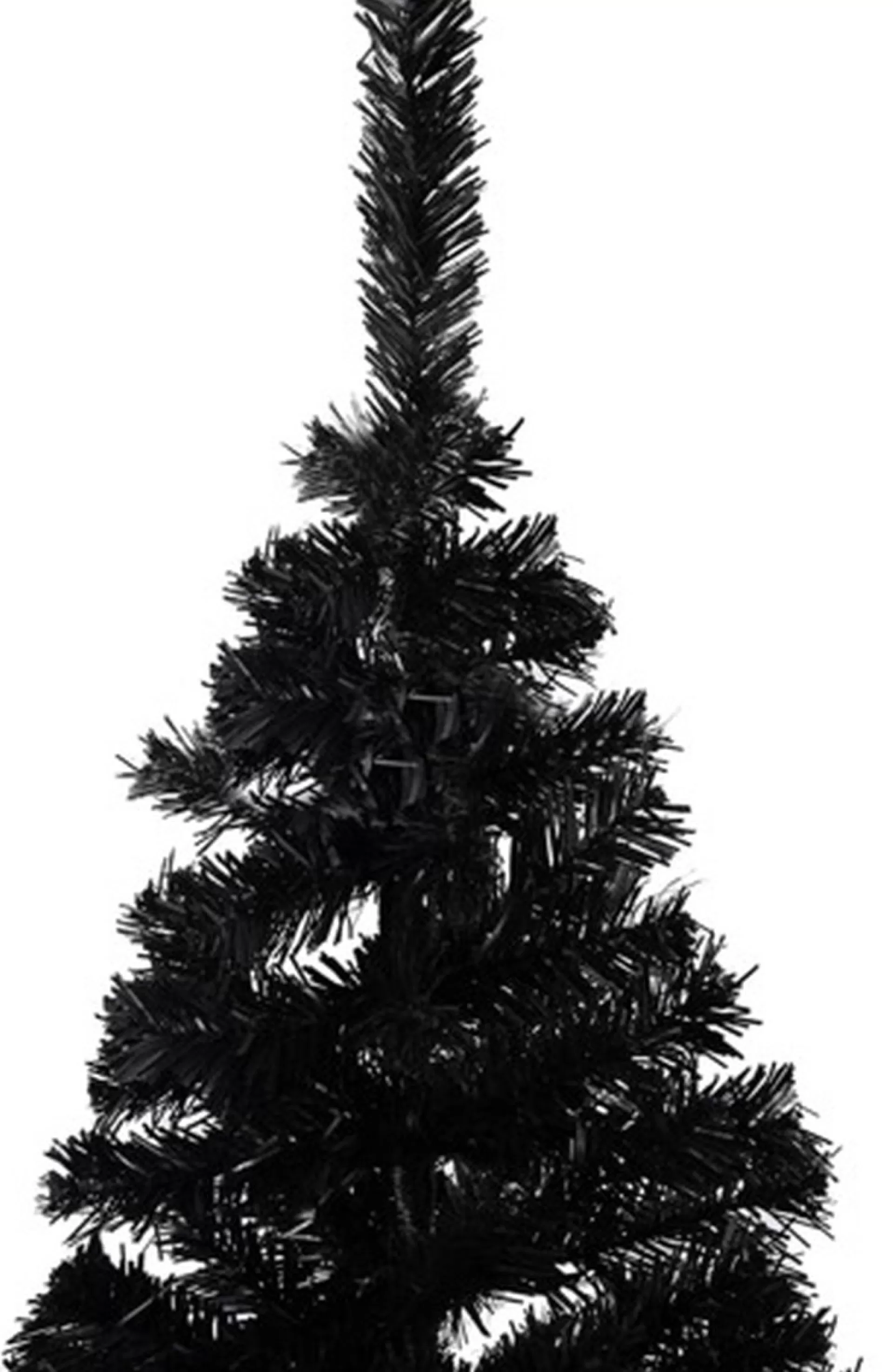 vidaXL Kunstkerstboom Met Standaard 120 Cm Pvc Zwart Cheap