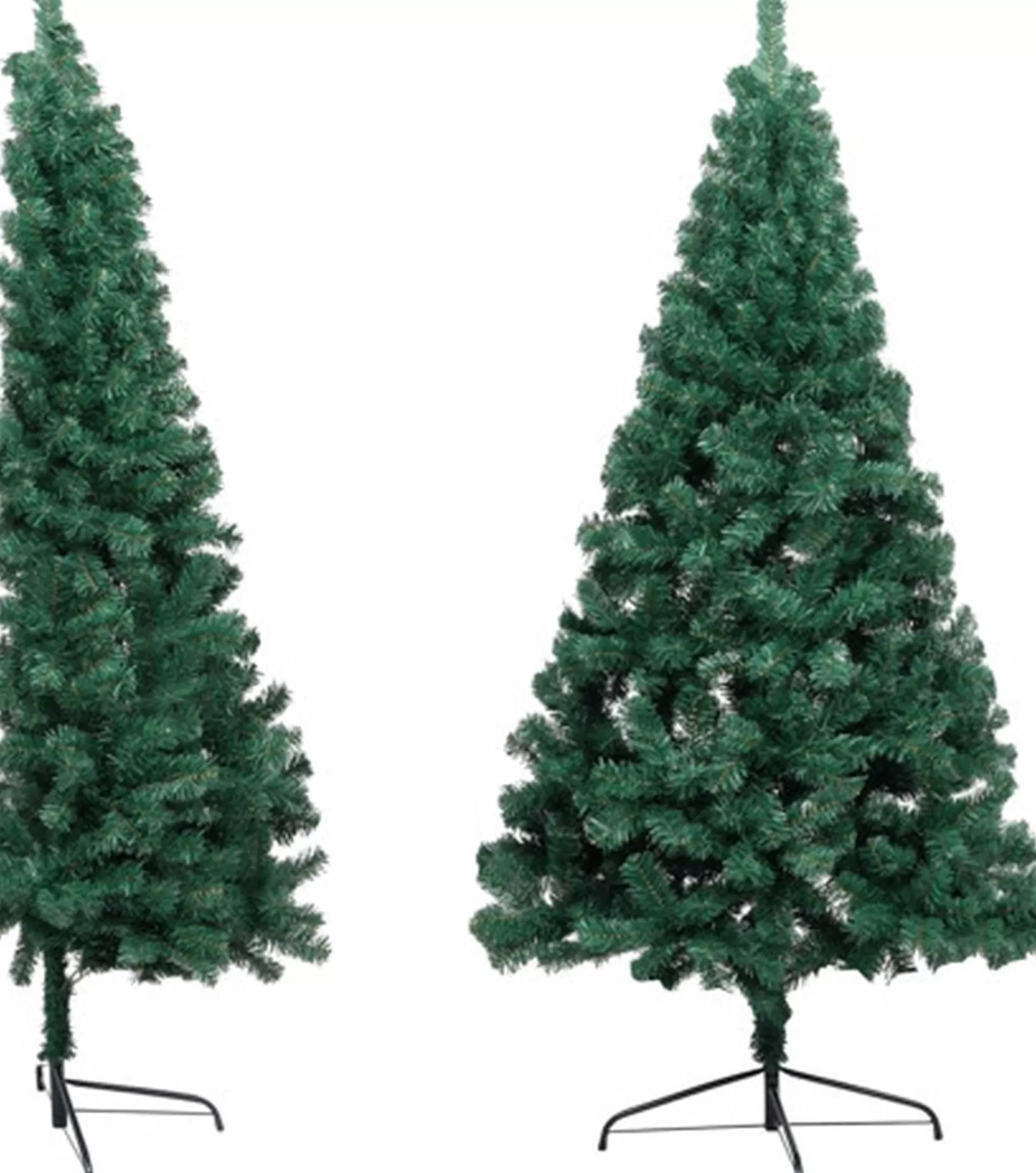 vidaXL Kunstkerstboom Met Standaard Half 120 Cm Pvc Groen Cheap