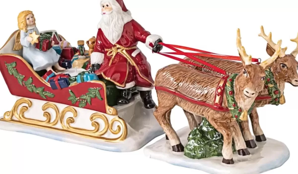 Villeroy u0026 Boch Kerstbeelden>Villeroy & Boch Christmas Toys Slee Nostalgie Sfeerlichtje