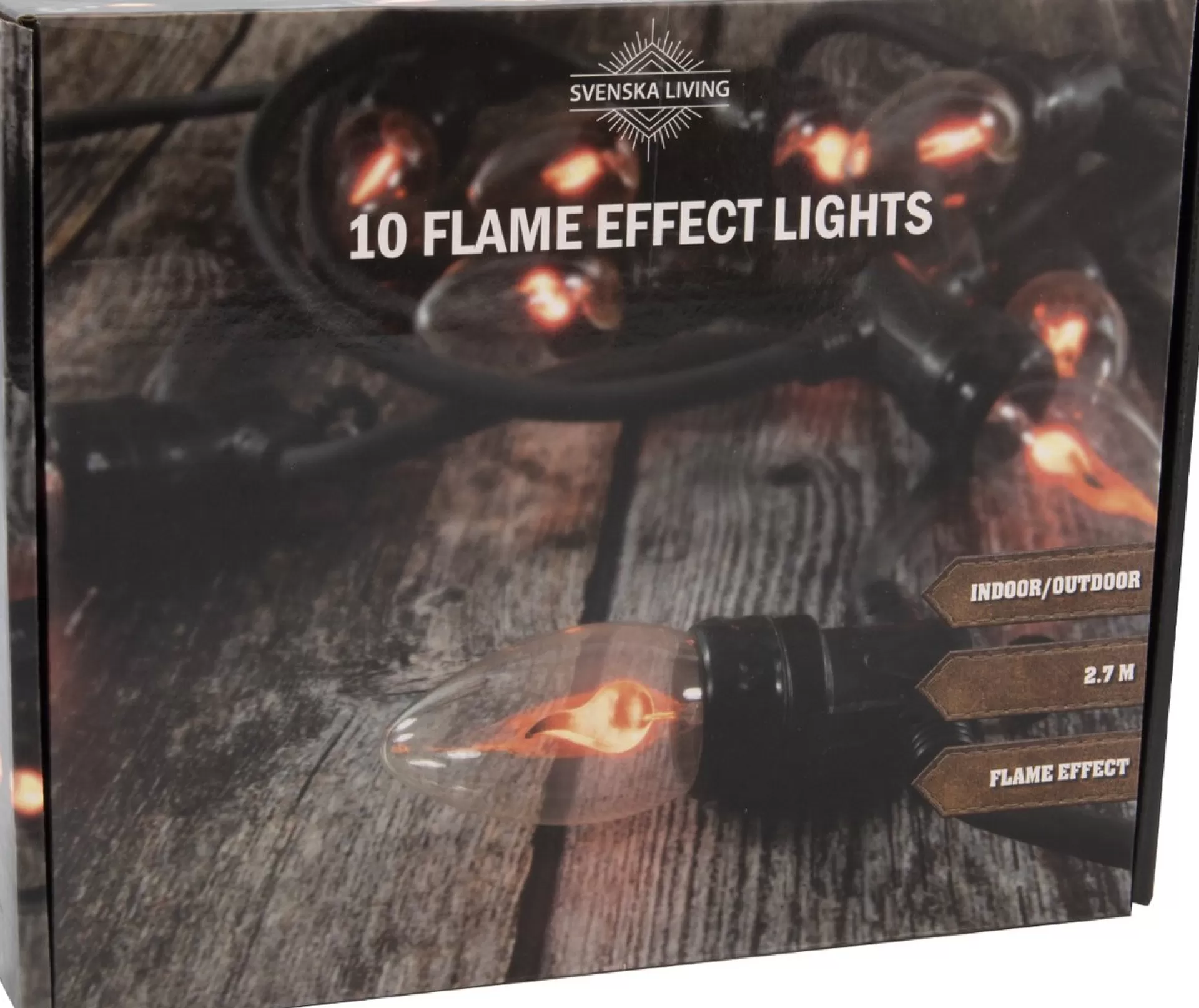 Svenska Living Vlamverlichting 10 Lamps Flame Effect Online