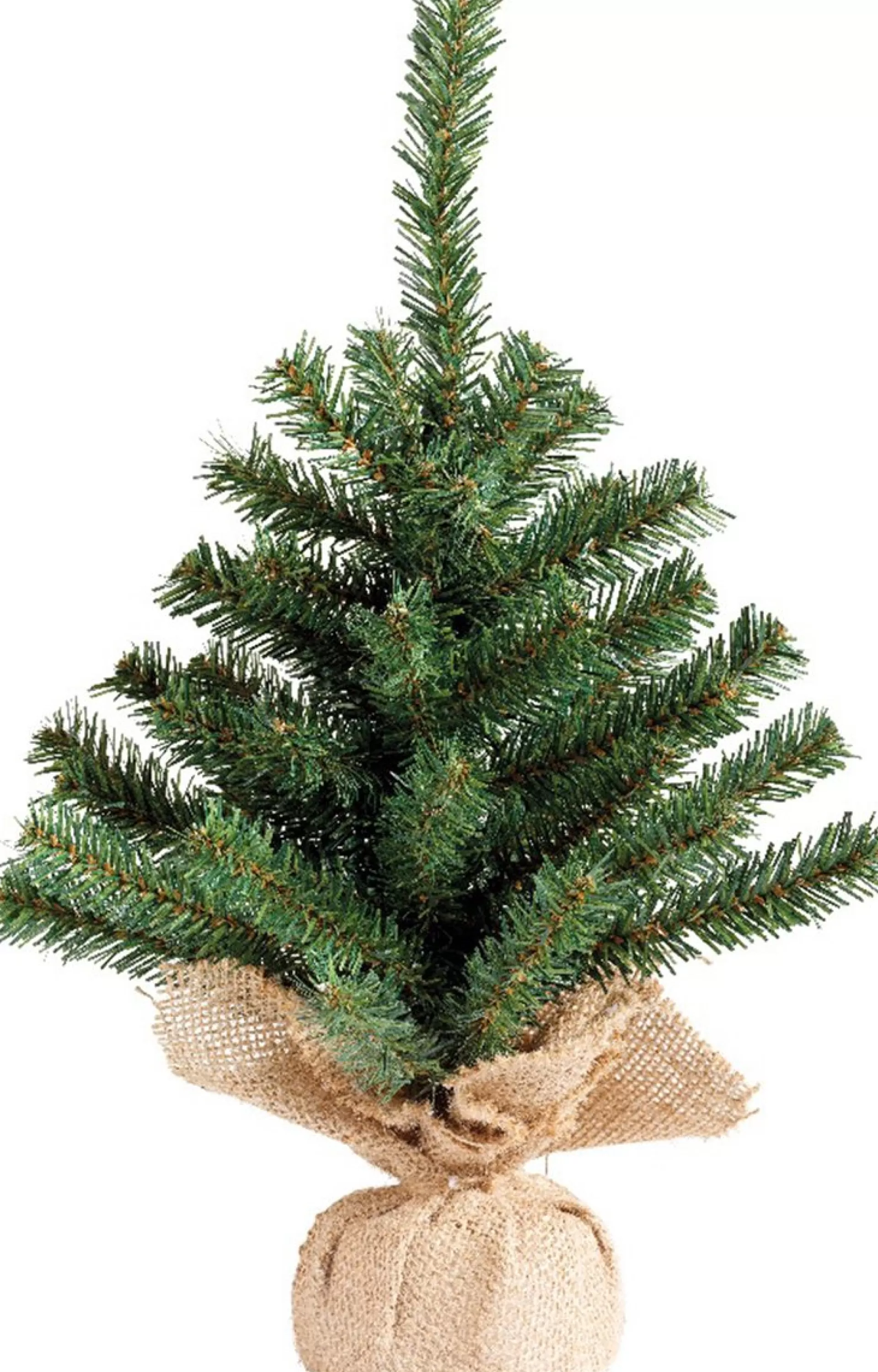 Merkloos Volle Mini Kerstboom/Kunstboom Groen 45 Cm Inclusief Helder Witte Kerstverlichting Best