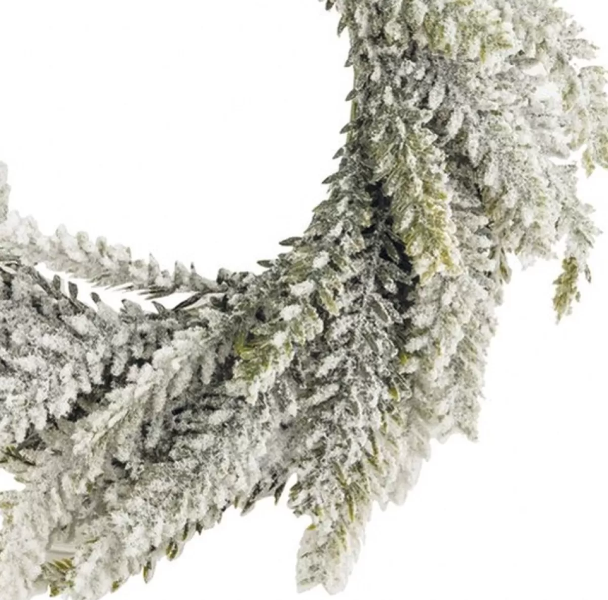 Naturn Christmas Kerstkransen>Witte Sneeuw Kerstkrans O 40 Cm Van | Ronde Krans | Kerstdecoratie Deurkrans | Kerstcadeau | Kransen Voor De Kerst | Kerstversiering Kransen | Wit